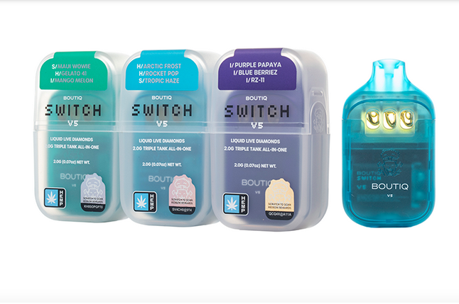 BOUTIQ SWITCH ORB V5 DISPOSABLE 2G-TRIPLE TANK vape pen